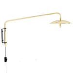 Signal Swing Arm Plug-In Wall Light - Discontinued Model - Brass