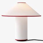 Colette Table Lamp - White / Merlot / White / Merlot