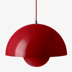 Flowerpot VP7 Pendant - Vermilion Red / Vermilion Red