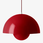 Flowerpot VP2 Pendant - Vermilion Red / Vermilion Red