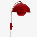 Flowerpot VP8 Plug-In Wall Sconce - Vermilion Red / Vermilion Red