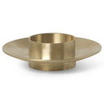 Block Candle Holder - Brass