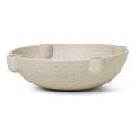 Bowl Ceramic Candle Holder - Light Ceramic