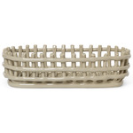 Ceramic Oval Basket - Cashmere