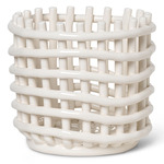 Ceramic Basket - Off White
