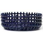 Ceramic Centerpiece Basket - Blue
