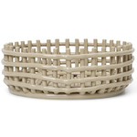 Ceramic Centerpiece Basket - Cashmere