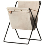 Herman Magazine Stand - Black / Canvas