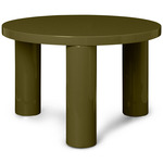 Post Lacquer Coffee Table - Olive