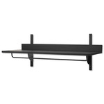 Sector Rack Shelf - Black Ash / Black Brass