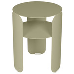 Bebop Side Table with Shelf - Willow Green