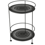 Guinguette Perforated Side Table - Liquorice