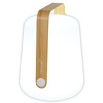 Balad Portable Bamboo Table Lamp - Bamboo / White
