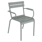 Luxembourg Aluminum Armchair Set of 2 - Lapilli Grey
