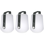 Balad Portable Mini Table Lamp Set of 3 - Anthracite / White