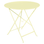 Bistro Round Folding Table - Frosted Lemon