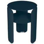 Bebop Side Table with Shelf - Acapulco Blue