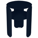Bebop Side Table with Shelf - Deep Blue