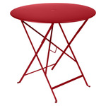 Bistro Round Folding Table - Poppy Red