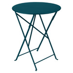 Bistro Round Folding Table - Acapulco Blue