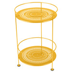 Guinguette Perforated Side Table - Honey Textured