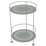 Guinguette Perforated Side Table - Lapilli Grey