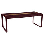 Bellevie Dining Table with Storage - Black Cherry
