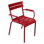 Luxembourg Aluminum Armchair Set of 2 - Poppy Red
