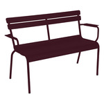 Luxembourg 2 Seater Garden Bench - Black Cherry