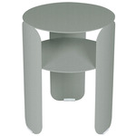 Bebop Side Table with Shelf - Lapilli Grey