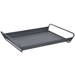 Alto Metal Tray with Handles - Anthracite
