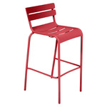 Luxembourg Armless Bar Stool Set of 2 - Poppy Red