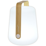 Balad Portable Bamboo Table Lamp - Bamboo / White