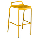 Luxembourg Bar Stool with Low Back Set of 2 - Honey Textured
