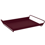 Alto Metal Tray with Handles - Black Cherry