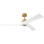 Alma Smart Ceiling Fan - Burnished Brass / Matte White