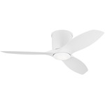 Titus Ceiling Fan with Light - Matte White / Matte White / Frosted