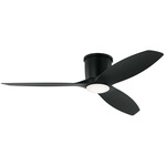 Titus Ceiling Fan with Light - Midnight Black / Midnight Black / Frosted