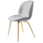 Beetle Upholstered Dining Chair - Oak / Karakorum Grey