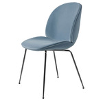 Beetle Upholstered Dining Chair - Black Chrome / Sunday 002