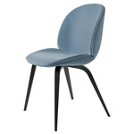 Beetle Upholstered Dining Chair - Black Stained Beech / Sunday 002