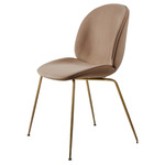 Beetle Upholstered Dining Chair - Antique Brass / Sunday 034
