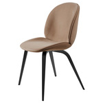 Beetle Upholstered Dining Chair - Black Stained Beech / Sunday 034