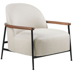 Sejour Armchair - Black / Walnut / Plain 001