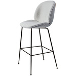 Beetle Upholstered Bar / Counter Chair - Black / Karakorum Grey