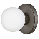 Audrey Wall/Ceiling Light - Black Oxide / Etched Opal