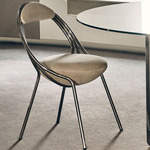 Musico Chair - Polished Chrome / Cream Leather