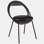 Musico Chair - Matte Black / Black Leather
