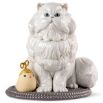 Persian Cat Sculpture - White