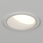 Atomos 2 Slim Round Wall Wash Trim / IC Airtight Housing - White Powdercoat / White Baffle